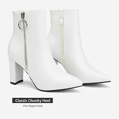DREAM PAIRS Women's Chunky Heel Ankle Booties